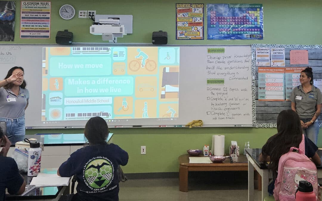 OahuMPO and HSEO Collaborate for Public Outreach at Honouliuli Middle School