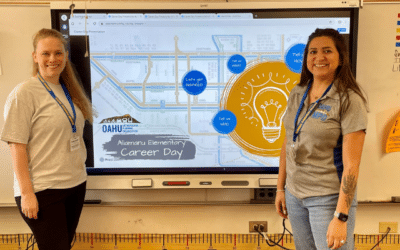 OahuMPO Staff Attend Career Day at Aliamanu Elementary School