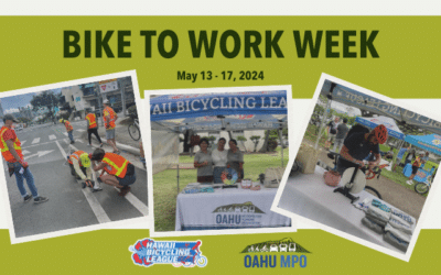 OahuMPO Staff Celebrate Bike to Work Week with HBL